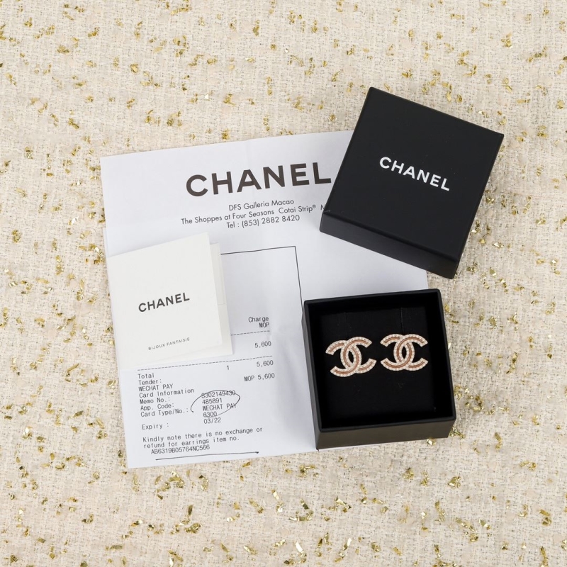 Ch*el earrings